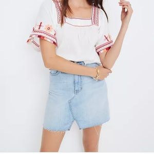 Madewell High Waisted Denim Skirt
